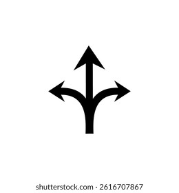 Directional arrows indicating multiple paths to choose from in a decision-making process