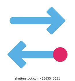 Directional Arrows with Unique Endpoints and Colors

