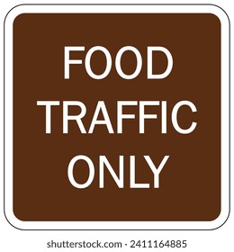 Directional hiking safety sign and labels