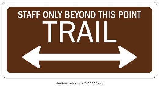 Directional hiking safety sign and labels