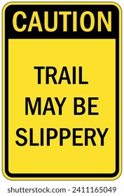 Directional hiking safety sign and labels