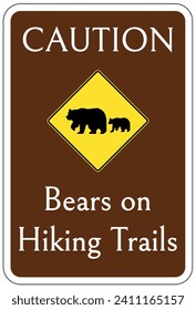 Directional hiking safety sign and labels