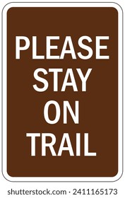 Directional hiking safety sign and labels