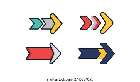 directional Horiz minimal color concept vector