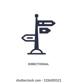 directional isolated icon. Simple element illustration from wild west concept. directional editable logo symbol design on white background. Can be use for web and mobile.