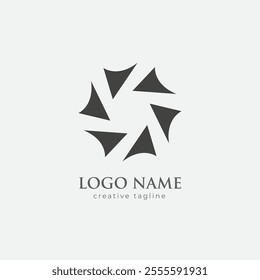 Directional logo, arrow, location, cruve, arrow icon, arrows vector template