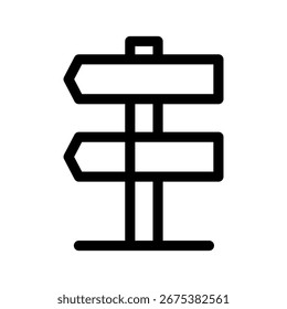 Ilustração de design de símbolo de vetor de ícone de painéis direcionais