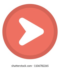 Directional right arrow with arrowhead is forward arrow
