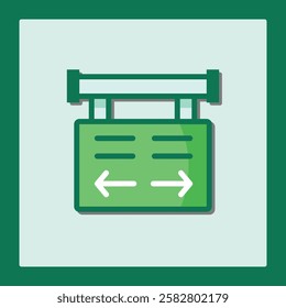 Directional Sign Icon: Guiding Navigation with Clarity