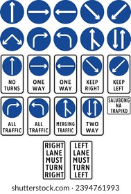 Directional signs, Road signs in the Philippines, Regulatory signs indicate the application of legal or statutory requirements.