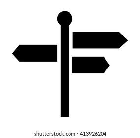 directional signs travel icons