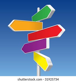 Directional Signs (vector). In the gallery also available XXL jpeg image made from this vector