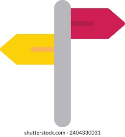 Icono de línea de vector único direccional