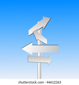 Directional Vector arrow sign