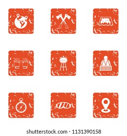 Directionality icons set. Grunge set of 9 directionality vector icons for web isolated on white background