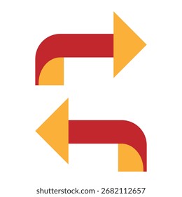 Direções Símbolo de navegação de ícone de seta, Ponteiro de localização, Ilustração de vetor