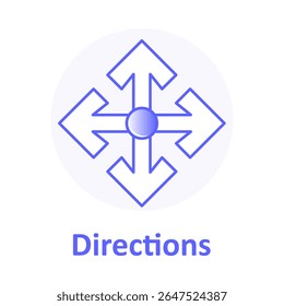 Directions, Arrow Sign, Road Navigation, GPS Path, Location Direction, Route Icon, Navigation Arrows, Travel Wayfinding, Map Tracker, Compass Arrow Vector