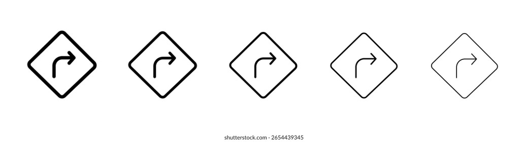 Icono de direcciones conjunto de ilustración plana logo