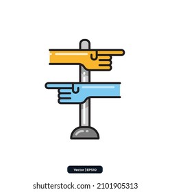 directions icon. map and navigation icons. Icons included Maps, location and navigation icons. Collection of high quality vector icons. 
