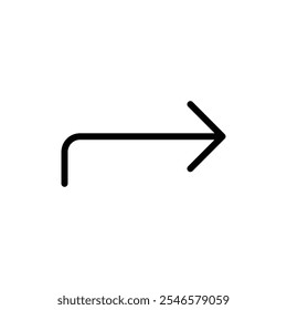 Ícone de direções Vetor de contorno para interface do usuário da Web