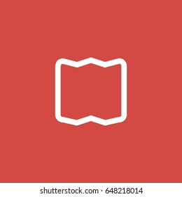 directions icon. sign design. red background