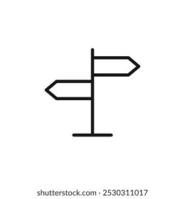 Directions icon Thin line art isolated