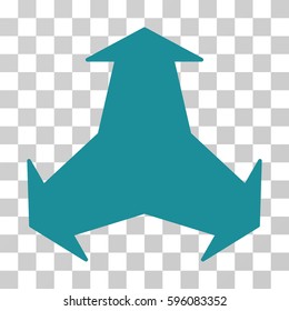 Directions icon. Vector illustration style is flat iconic symbol, soft blue color, transparent background. Designed for web and software interfaces.