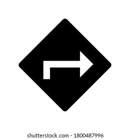 Directions icon vector isolated on white background.