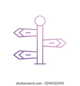 Directions icon vector stock illustration
