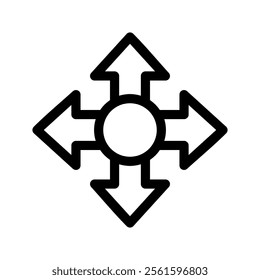 Directions Icon Vector Symbol Design Illustration