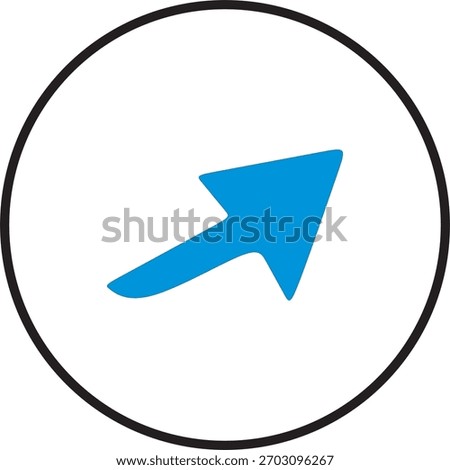 Directions icons in nice light blue