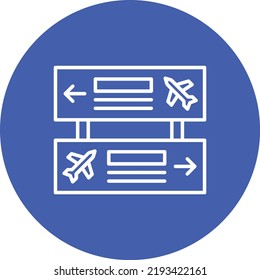 Imagen vectorial de icono de círculo de direcciones. También se puede usar para aplicaciones web, aplicaciones móviles y medios impresos.