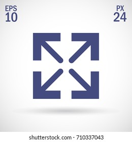 Directions minimal icon. Arrows line vector icon for websites and mobile minimalistic flat design.