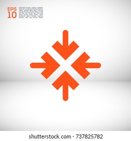 Directions minimal icon. Arrows line vector icon for websites and mobile minimalistic flat design.