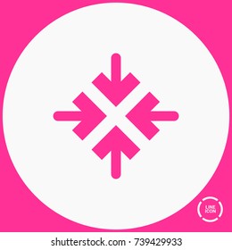 Directions minimal icon. Arrows line vector icon for websites and mobile minimalistic flat design.