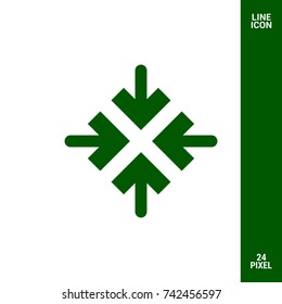 Directions minimal icon. Arrows line vector icon for websites and mobile minimalistic flat design.