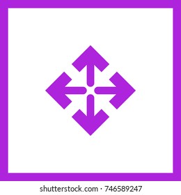 Directions minimal icon. Arrows line vector icon for websites and mobile minimalistic flat design.