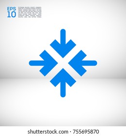 Directions minimal icon. Arrows line vector icon for websites and mobile minimalistic flat design.