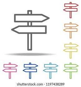 directions of roads icon. Elements of Navigation in multi colored icons. Simple icon for websites, web design, mobile app, info graphics