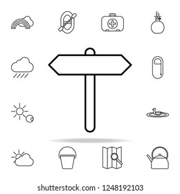 directions of roads line icon. camping icons universal set for web and mobile