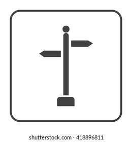 directions sign icon