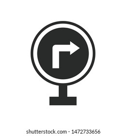 directions sign icon vector design template