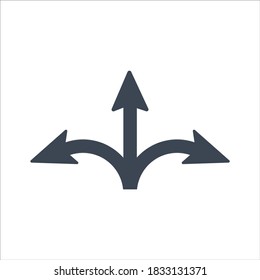 Directions sign post, traffic signpost icon, road sign
