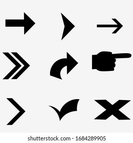 Wegweissymbol zur Anzeige von Richtung und Ort