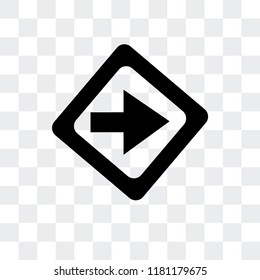 Directions vector icon isolated on transparent background, Directions logo concept