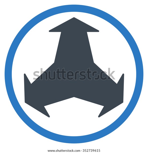 Directions
vector icon. Style is bicolor flat circled symbol, smooth blue
colors, rounded angles, white
background.