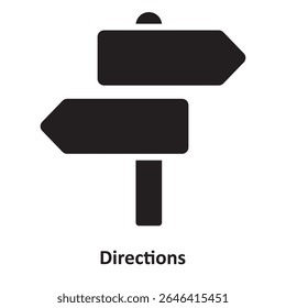 Directions Vector Icon which can easily modify or edit
