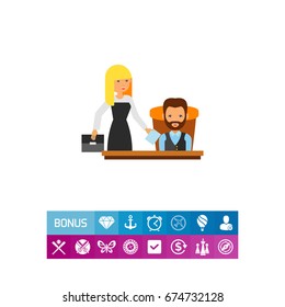 Director with Assistant Icon