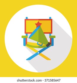 director chair flat icon