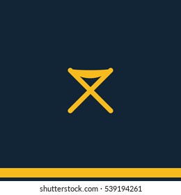 Director chair icon.